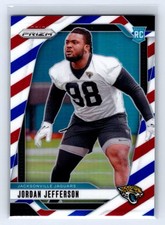 2024 Panini Prizm #358 Jordan Jefferson Red White and Blue Jaguars Rookie