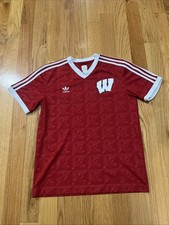 Vintage Adidas Wisconsin Badgers Soccer Jersey Shirt Size Large
