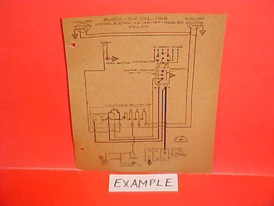 1917 1918 1919 AUTO CAR STARTING LIGHTING IGNITION ELECTRICAL WIRING DIAGRAMS