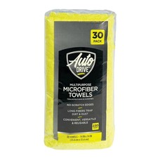 Auto Drive Multipurpose Microfiber Towels 14" x 14" Multicolor 30 Pack