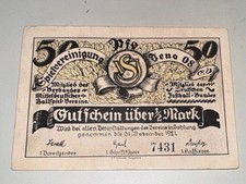 🇩🇪 1921 Jena 08 Football Club Notgeld — 50 Pfennig Voucher, Rare Sports Issue