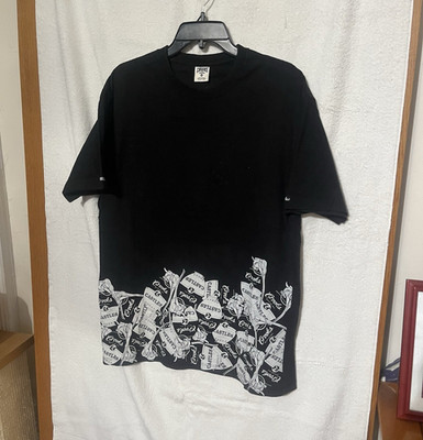 Crooks & Castles Men s L Black Graphic Print Logo Tee Crew Neck Short Sleeve