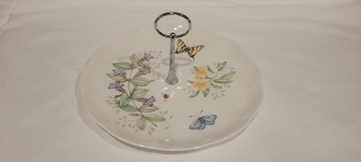 Lenox Butterfly Meadows Server for Treats, Cookies Sandwich Tray Pattern Floral 