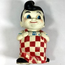 Bobs Big Boy Vinyl Rubber Coin Bank 9-3/4" Figure Piggy Bank Vintage