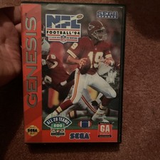NFL Football '94 Starring Joe Montana Sega Genesis Complete in Box Tested