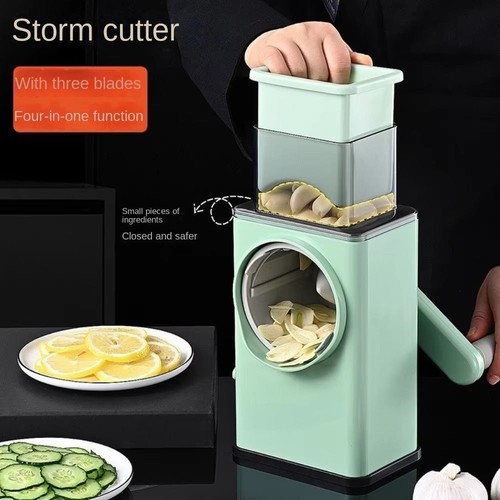 3 in 1 Hand-Crank Vegetable Slicer Manual Ice Shaved Machine Carrots