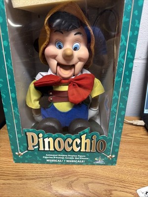 Vintage Telco Pinocchio Christmas Animated Sings & Dances 2002 WITH BOX