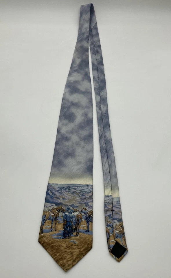 De colección ROCKMOUNT RANCH WEAR Finding The Way No. Corbata 475 100 % seda edición limitada EE. UU. Foto 3 de 4