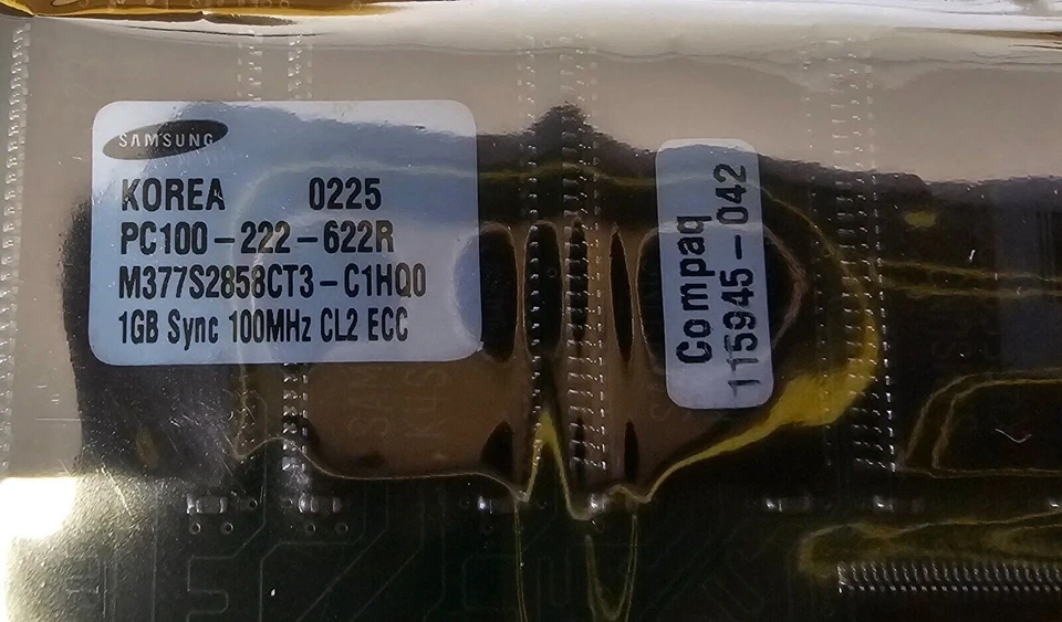 Samsung 1Gb Memory M377S2858CT3-C1HQ0 PC100 Ref00317 - Image 2 of 2