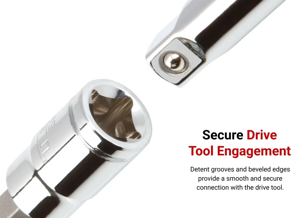 Juego de enchufes de brocas hexagonales de accionamiento TEKTON de 1/4 pulgadas con riel, 10 piezas (5/64-5/16 pulgadas) | S... Foto 4 de 4