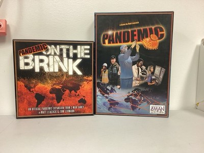 Pandemic W/ On the Brink Expansion COMPLETE Z-Man Games 2009 Strategy Board Game