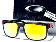 Oakley HOLBROOK Matte Black DUCATI Red POLARIZED Galaxy Gold Sunglass 9102-U2