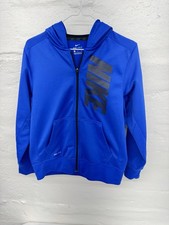 NIKE Boys Blue Full Zip Hoodie Jacket Sweatshirt Size Extra Large L