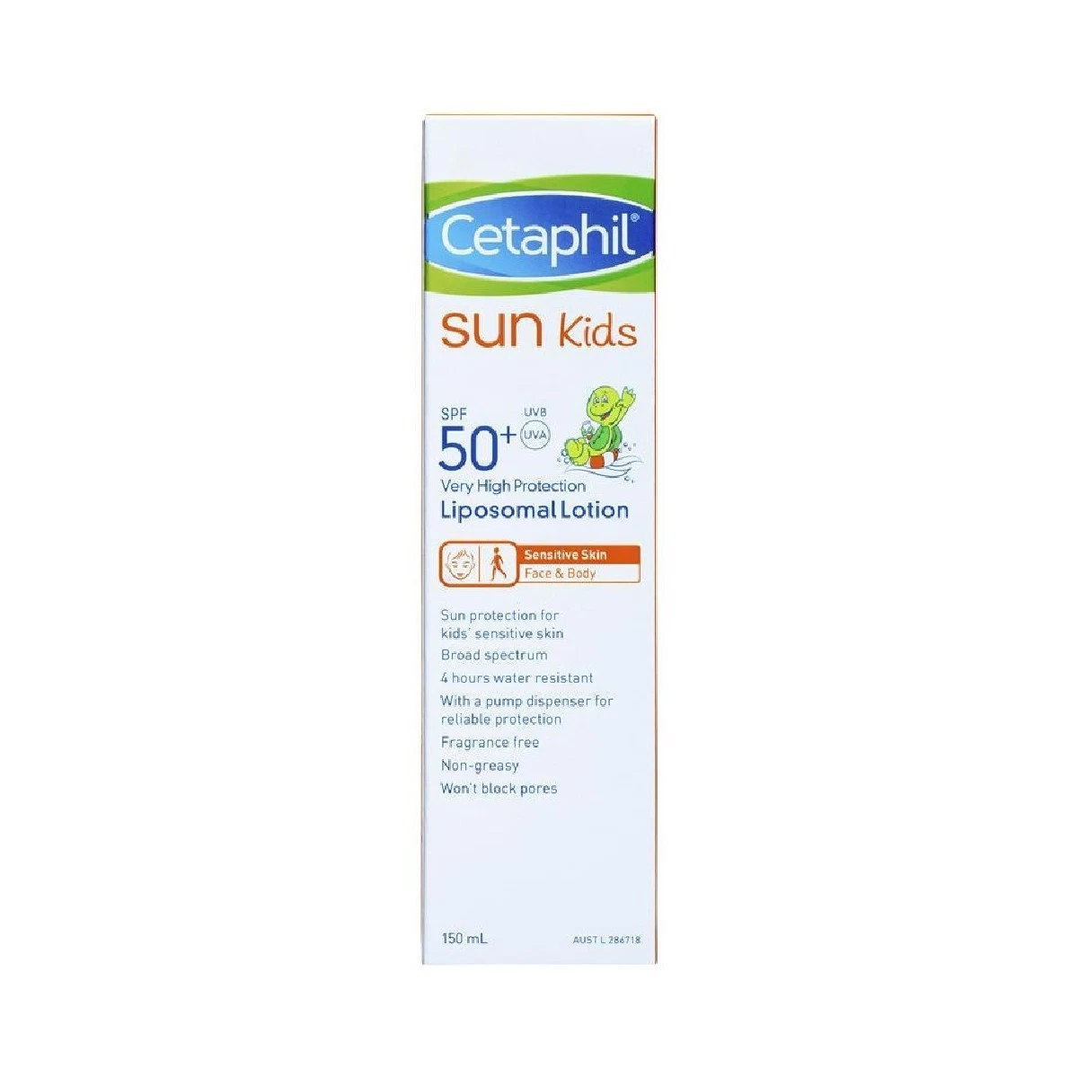 Cetaphil Sun SPF 50+ Kids Lotion Liposomol Sunscreen Lotion 150mL
Opens in a new window or tab