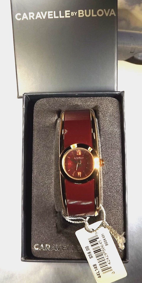 Reloj de vestir de cuarzo CARAVELLE by Bulova "Bangle" para mujer 3 cajeros automáticos - FUNCIONA - ENVÍO GRATUITO Foto 2 de 4