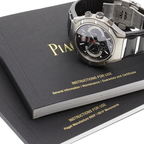 Piaget — Piaget Polo 45 GOA34002 45mm Ti Black Dial Automatic Watch #C1788