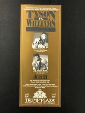 1989 Mike Tyson vs Carl Williams Ad 4x10in Trump Plaza Atlantic City