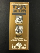 1989 Mike Tyson vs Carl Williams Ad 4x10in Trump Plaza Atlantic City