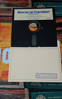 Rescue on Fractalus (Activision 1986) Commodore C 64 (Disk) works 8-bit