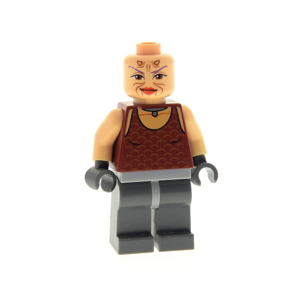 1X Lego Minifigure Star Wars The Clone Wars Sugi Torso Dark Red 7930 SW0305
