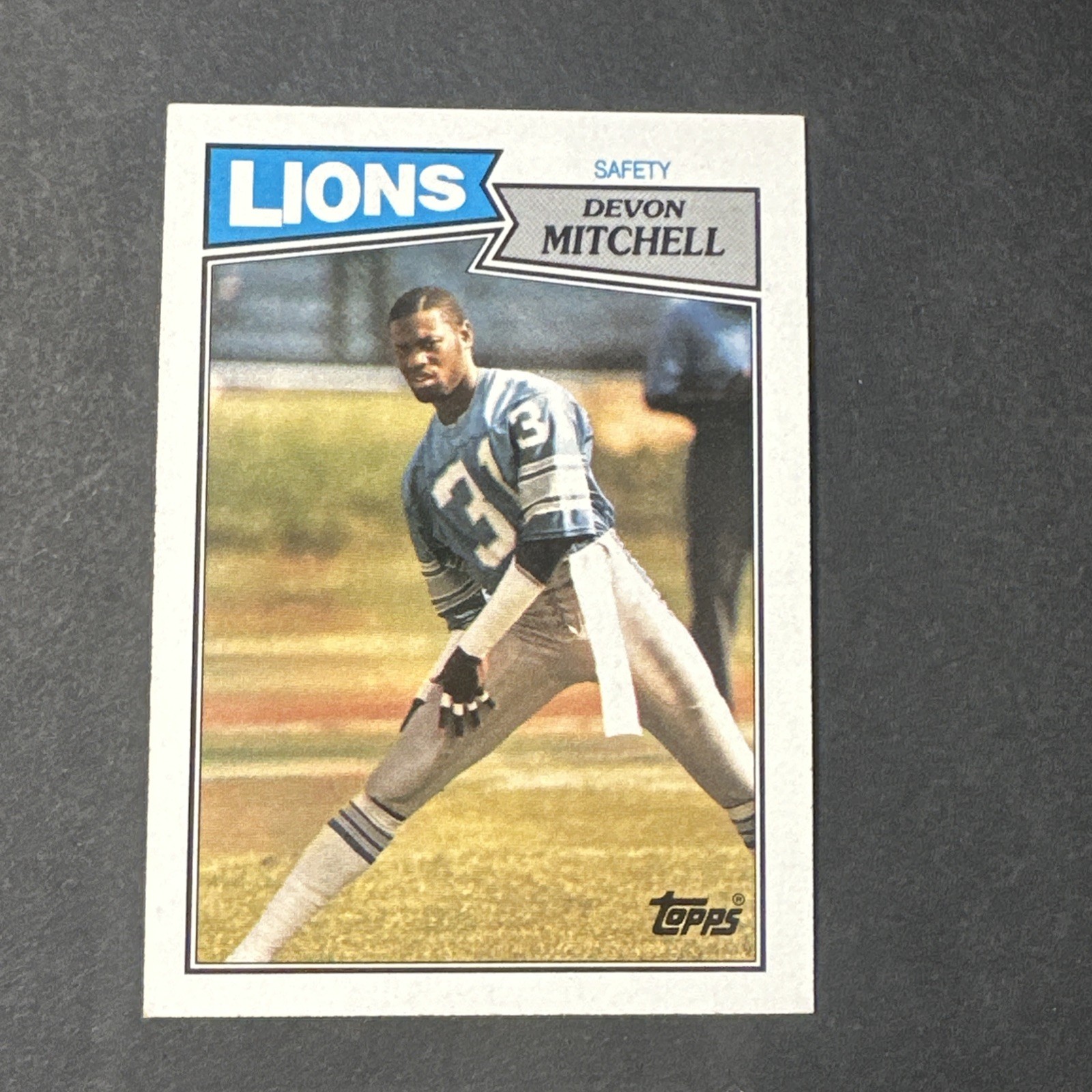 1987 Topps Football #327 Devon Mitchell Detroit Lions Safety