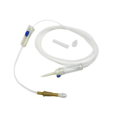 12 Pcs I.V Tubing, IV Extension Set for Lab and Pets Veterinary (Screw Mouth)