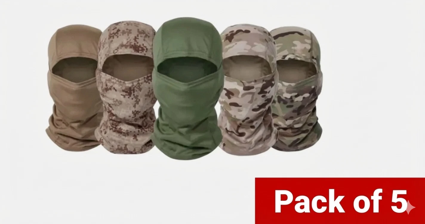 Pack of 5 pcs Balaclava Winter Full Face Mask.
Opens in a new window or tab