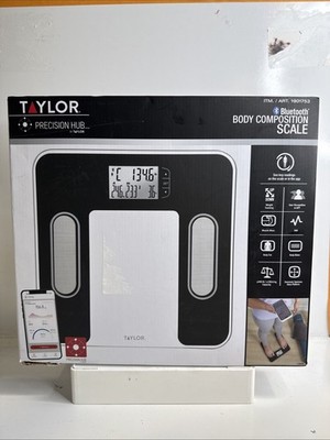 Taylor Bluetooth Body Composition Scale Precision Hub BMI Body Fat Muscle Water