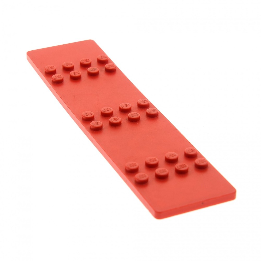 1X Lego Fabuland Airplane Plate 4X16 Red Wings 24 Studs Set 3625 3630 4607