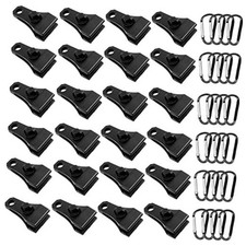 Upgrade Large Tarp Clips Heavy Duty Lock Grip -Total 48 PCs Tarp Clamps Thumb