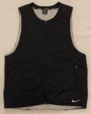 Nike Men's Aerolayer Gilet Black Packable Running Vest DJ0533-010 - Sz L