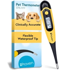 iProven Dog & Cat Thermometer for Accurate Fever Detection, Comfortable Flexi...