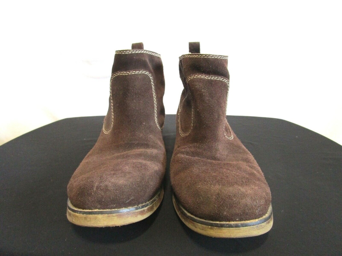 American Eagle Outfitters Brown Suede Slip On Chelsea Ankle 
