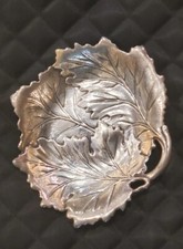 Solid Sterling Candy, Nut Grape Fruit Dish/bowl Vine Leaf Internationl silver Co