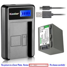 Kastar Battery LCD Charger for Sony NP-FP90 FP91 Sony DCR-HC42 DCR-HC43 DCR-HC44