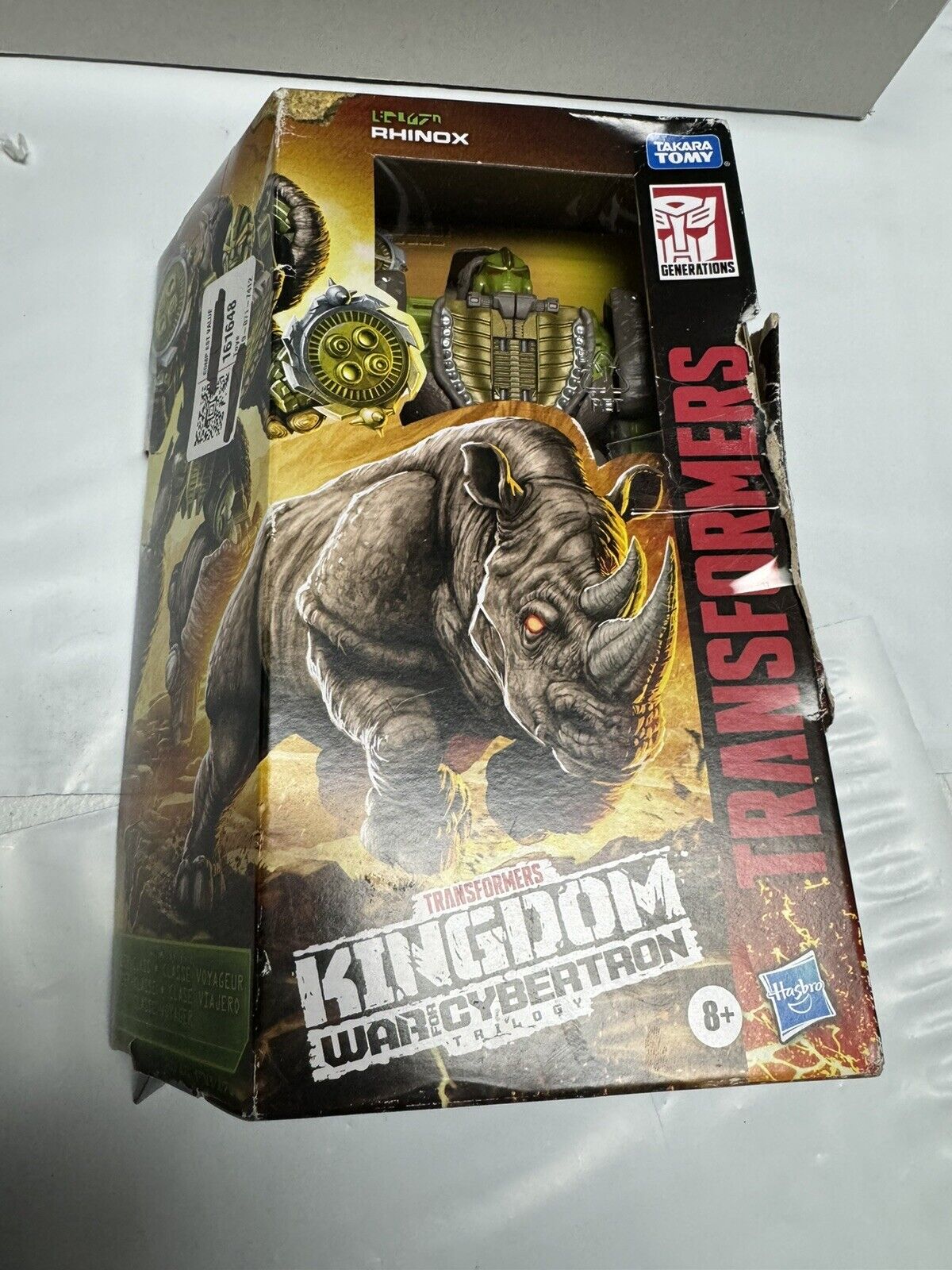 Transformers RHINOX Kingdom War For Cybertron Generation Figure 2020 Damaged box