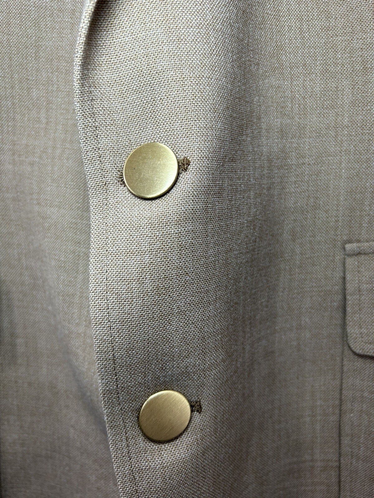 FILA Giacca blazer tuta vintage Hardy Amies Savile Row London marrone