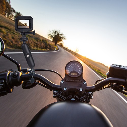 Motorcycle Bicycle Action Camera Bracket Handlebar / Mirror Bar Mount Holder - Picture 12 of 13