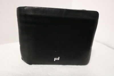 Porsche Design 3300 Herren Portemonnaie Geldbörse Leder Schwarz guter Zustand
