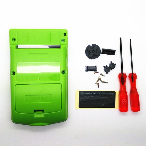 Frontlit Front Light Set For Nintendo Game Boy Color &Apple Green GBC Shell Case - Picture 5 of 6