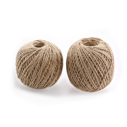 Ficelle de jute 3 mm, ficelle de jute naturelle, 100 m, ficelle de jute