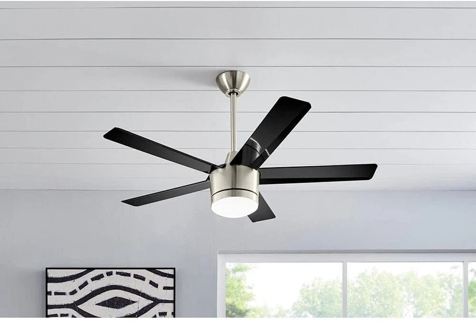 HDC SW1422/48in/BN Merwry 48" Indoor Brushed Nickel Ceiling Fan Light Kit Remote - Image 2 of 2