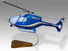 Airbus Eurocopter EC120B Colibri Newport Beach Police Desk Wood Large Scale 1/24