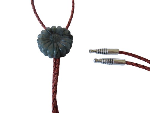 Labradorite Sunflower Gemstone Bolo Tie Necklace Wedding Crystal Necktie N5404 - 第 3/6 張圖片