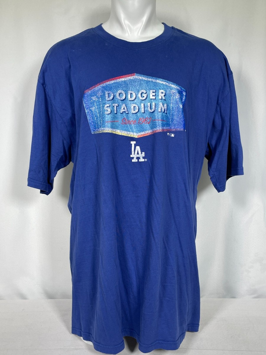 Los Angeles Dodgers MLB Fanatics Blue Dodger Stadium 1962 T-Shirt
