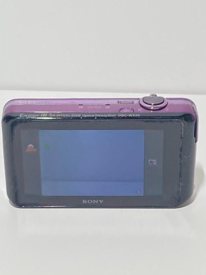 SONY Digital Camera Purple Cyber shot DSC-WX30 5.0x Optical SONY Digital Camera Purple Cyber shot DSC-WX30 5.0x Optical