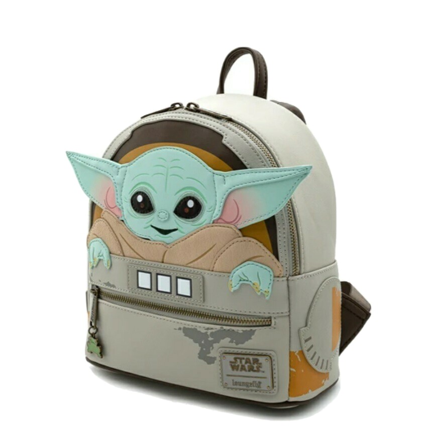 Loungefly Star Wars Baby Yoda Backpack - Gray/Green  display picture 2