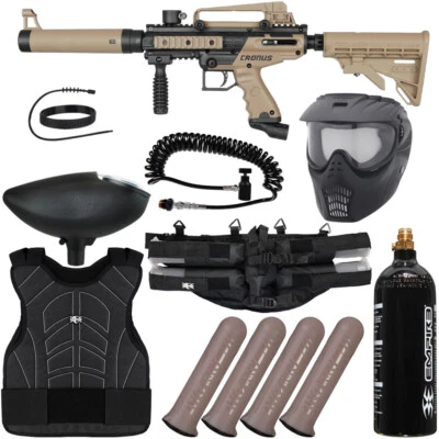 NEW Tippmann Cronus Tactical Light Gunner Paintball Gun Package Kit - Tan