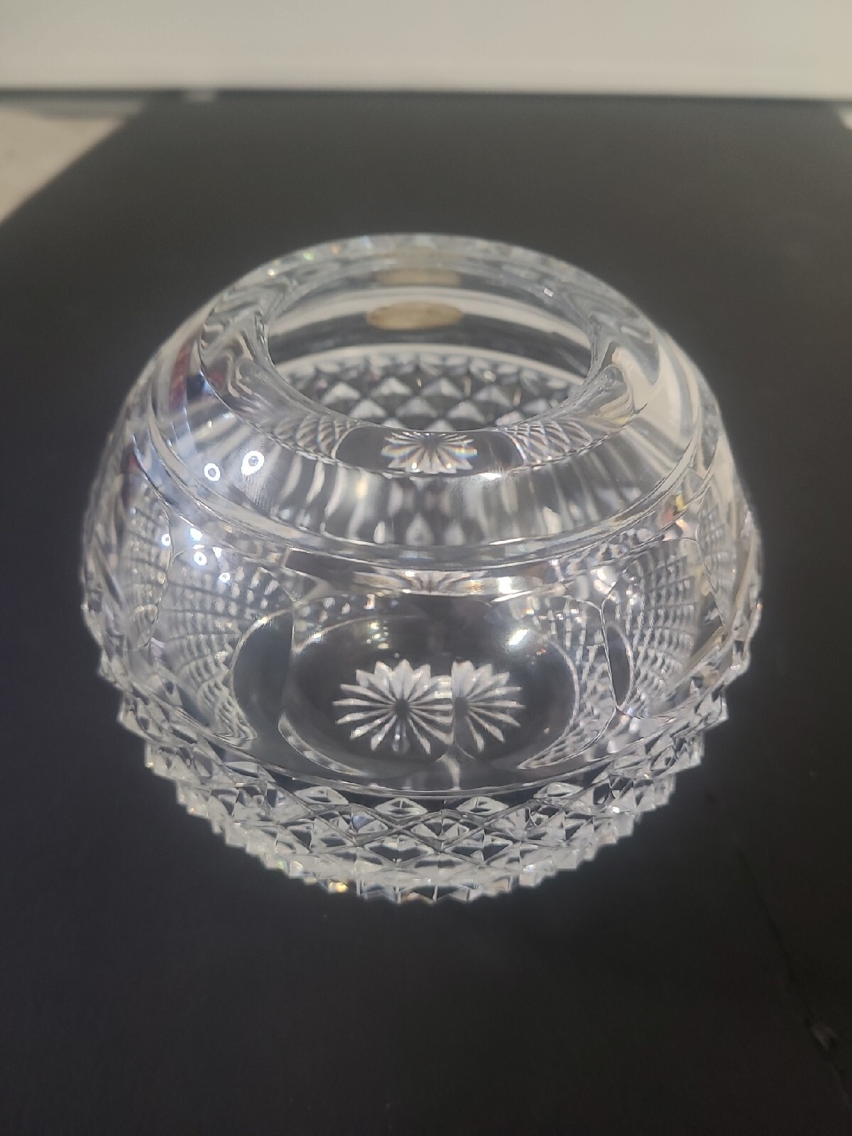 Lenox Globe Vase Full Lead Crystal Signed