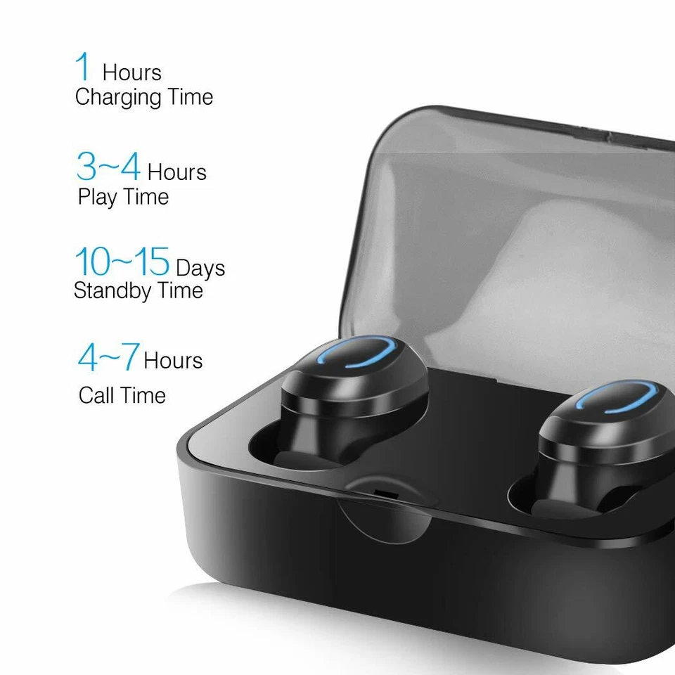 Bluetooth Earbuds Wireless 5.0 TWS Headset Mini Earphones iPhone Android Samsung - Image 3 of 4